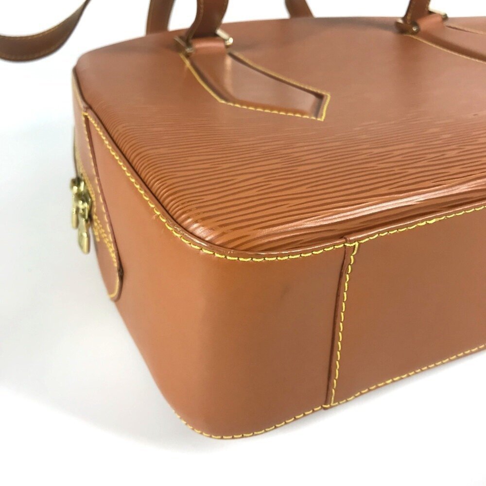 LOUIS VUITTON Authentic Brown Leather Shoulder Bag - Picture 6 of 10